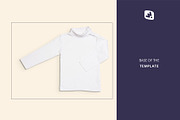 Toddler Turtle Neck Tshirt Mockup, a Shirt Mockup by Designertale (Thumbnail 10 of 11)