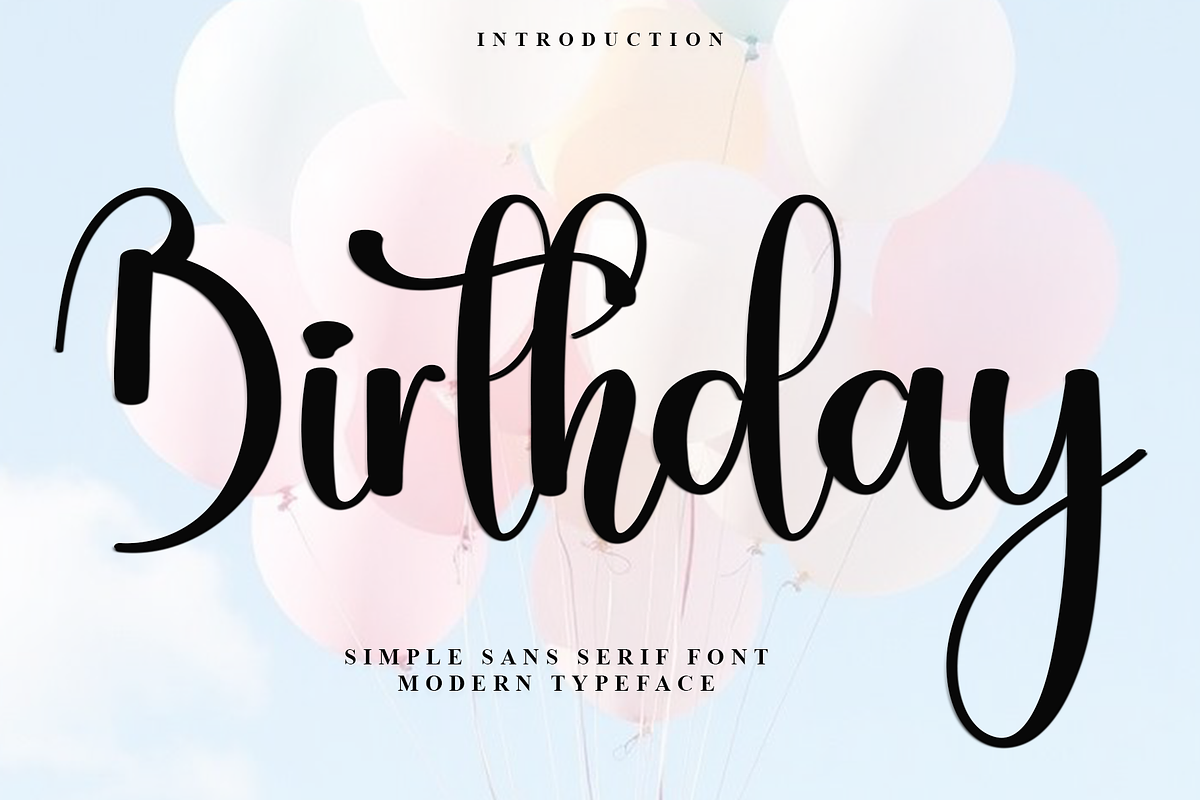Birthday, a Handwritten Font by InermediaSTUDIO (Photo 1 of 7)