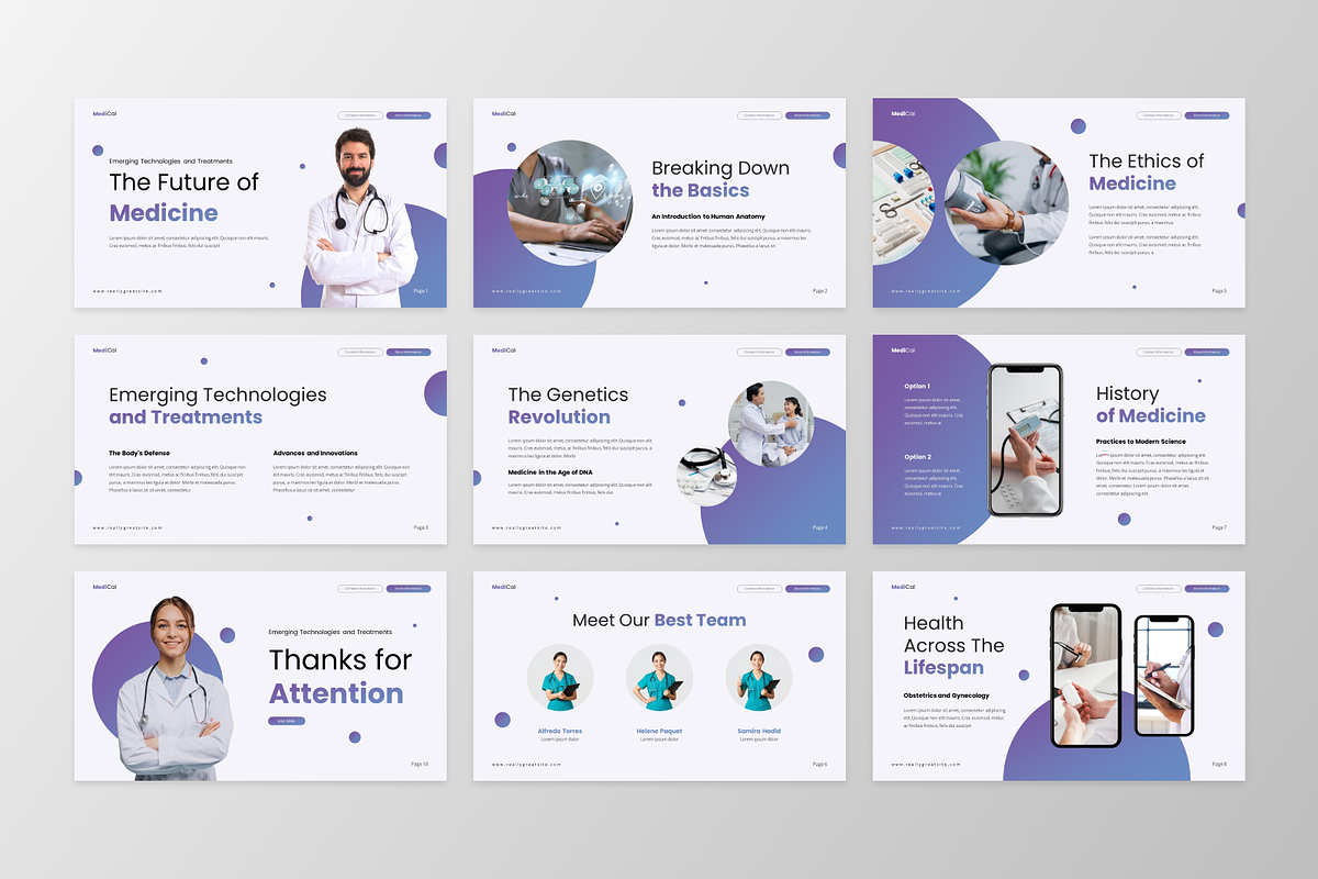 Medical Health Keynote Template, a Presentation Template by GraphauseProject (Photo 6 of 6)