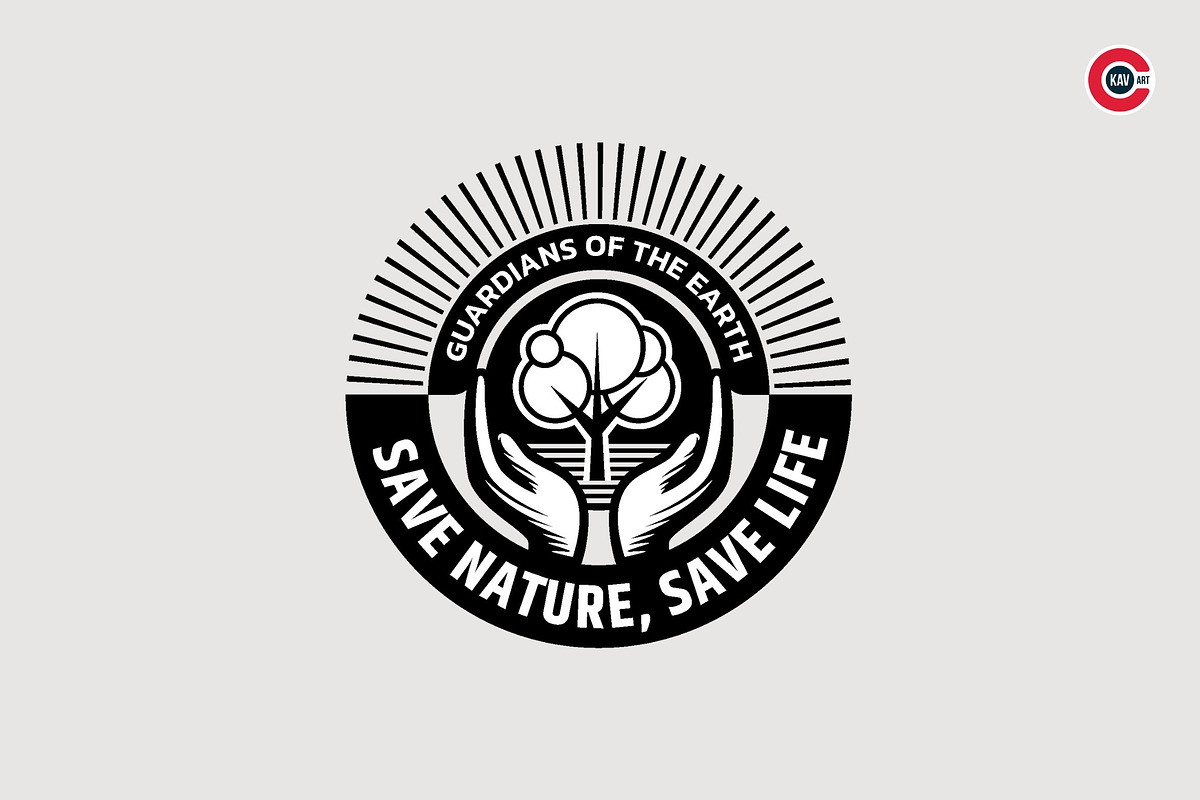 Badge or Emblem Logo for Save Nature, a Branding & Logo Template by C-Kav (Photo 4 of 5)