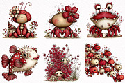 Whimsical Animals in Aquarium, an Illustration by DreamArtGraphic (Thumbnail 3 of 8)