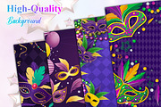 Mardi Gras Background, a Background Graphic by Digital Studio (Thumbnail 4 of 5)