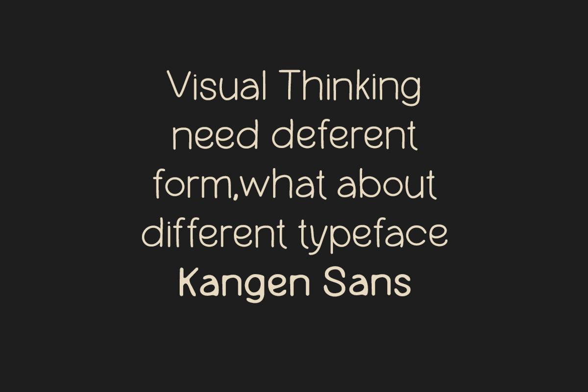 Kangen sans, a Sans Serif Font by Ideal Eksis (Photo 9 of 9)