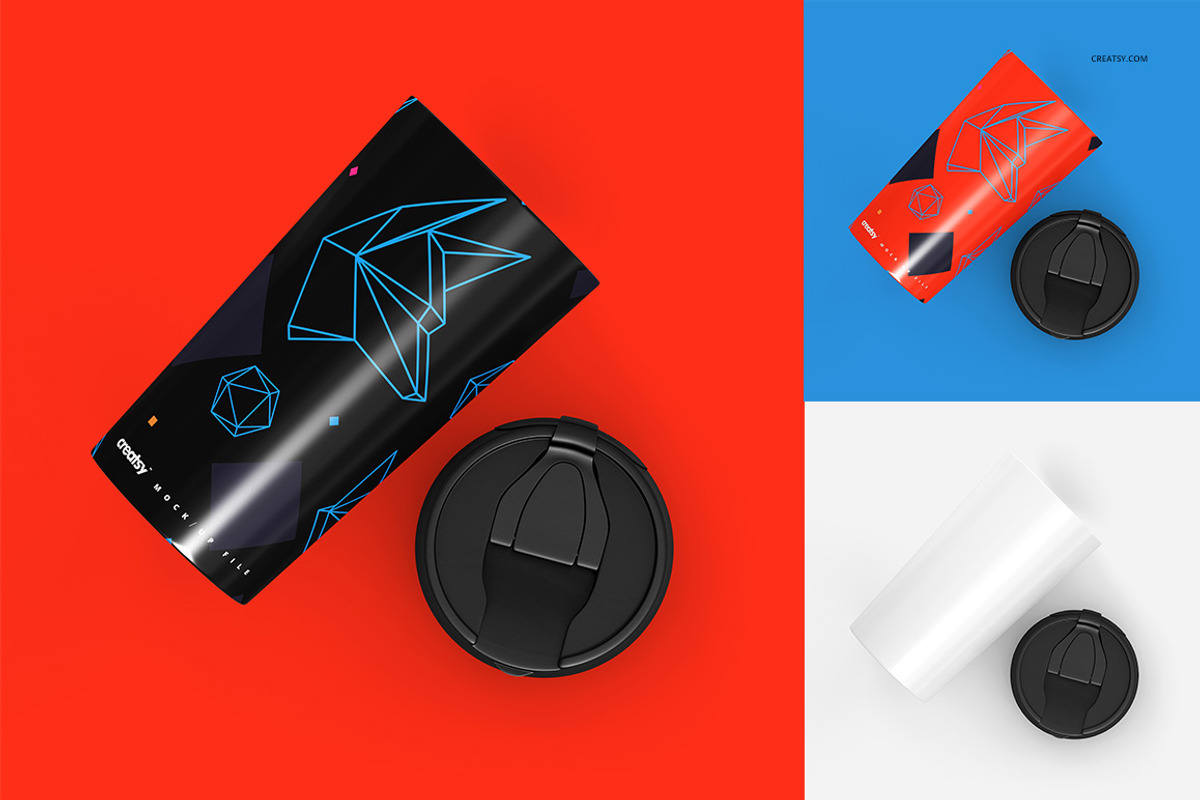 16oz Stainless Steel Tumbler Mockup, a Cups & Container Mockup by creatsy2 (Photo 5 of 11)