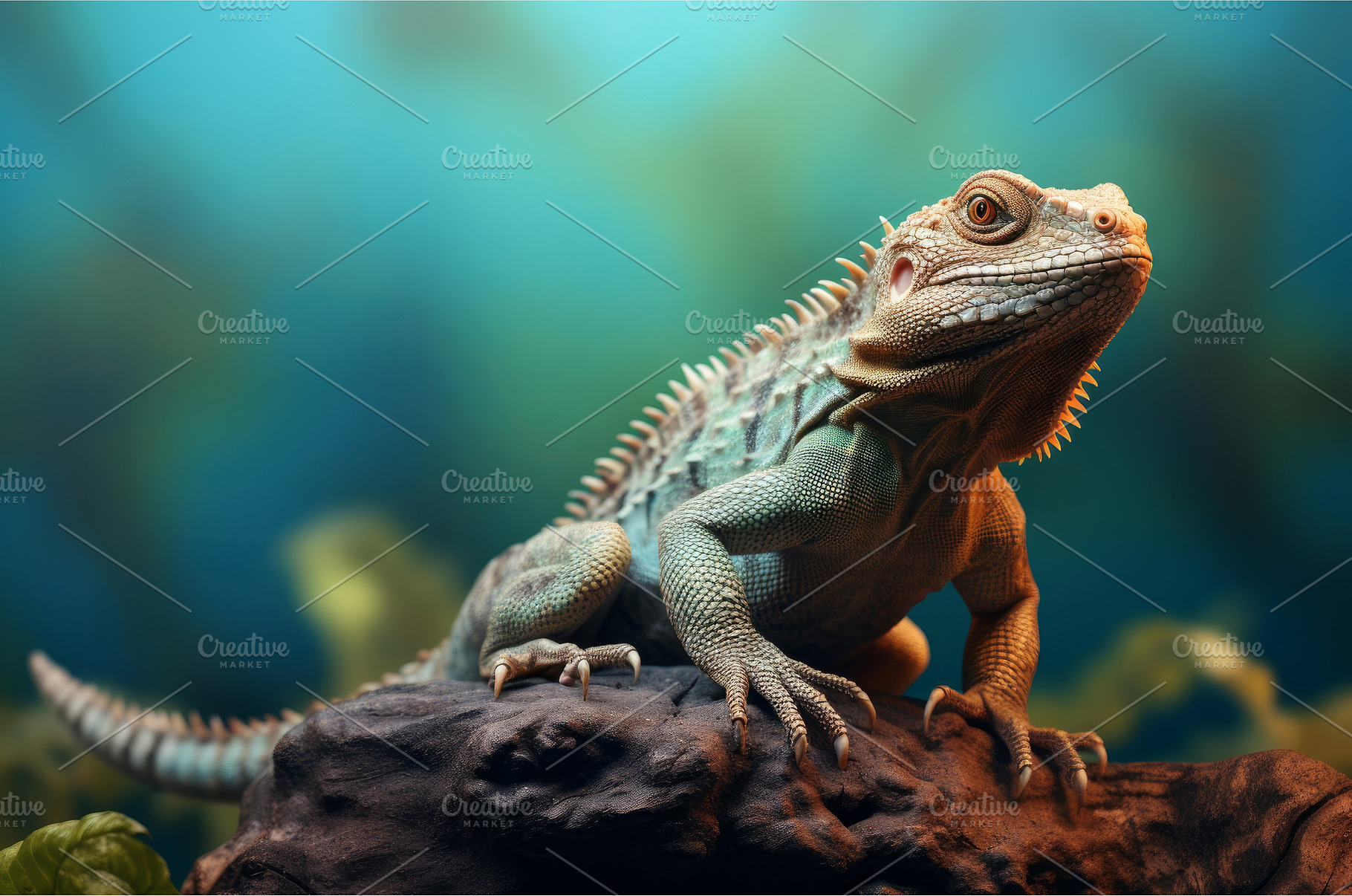 Vivid Lizard view colorful, an Animal Photo by Ylivdesign