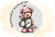 Whimsical Easter Teddy Bear Clipart, an Illustration by SVGArt (Thumbnail 7 of 7)