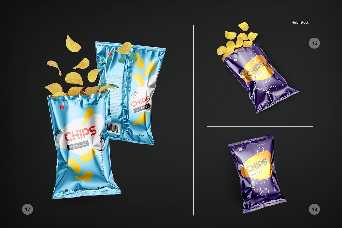 Snack Packaging Mockup Set, a Packaging Mockup by HelenStock (Photo 12 of 13)