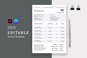 Invoice, a Stationery Template by Design Zone