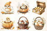 Autumn Chicken Coop Clipart, an Illustration by DreamCafeArt (Thumbnail 3 of 7)