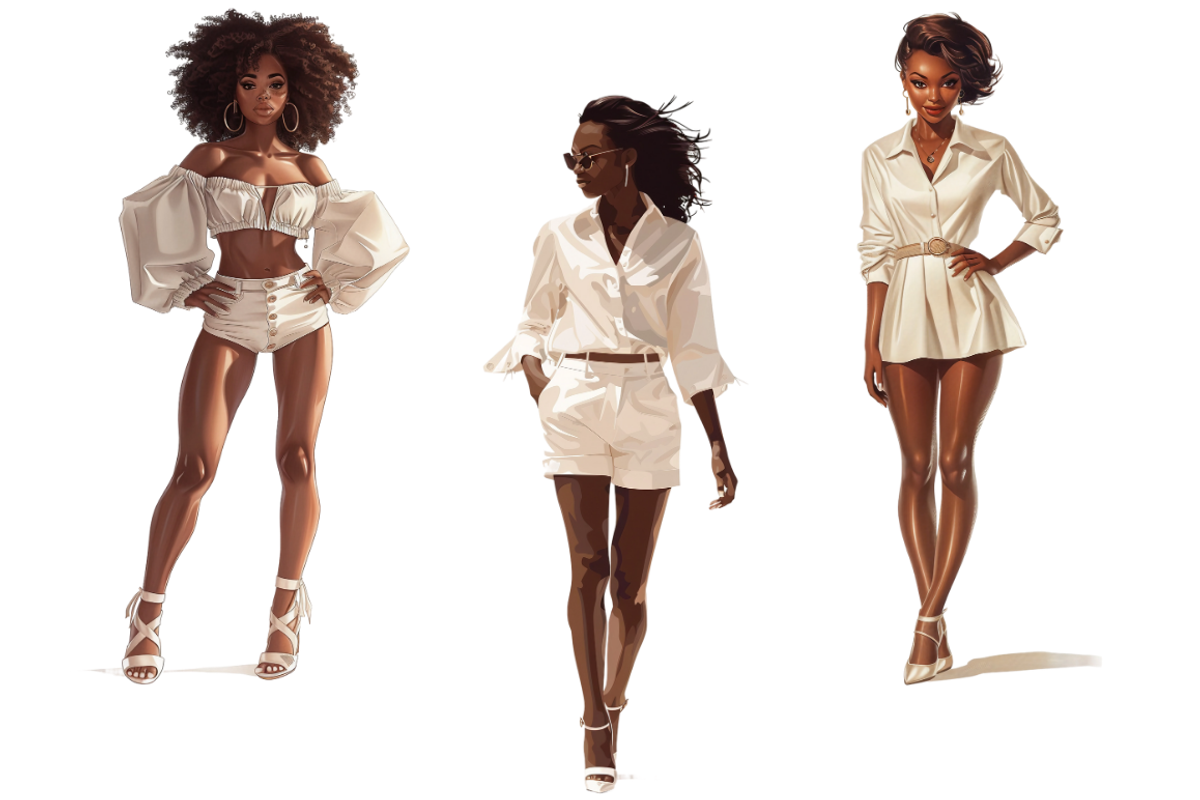 Black Girl in White Clothes PNG, a Person Illustration by Mash Mash Stickers (Photo 6 of 9)