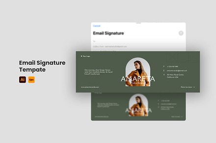 Email Signature Template V.2, an Email Template by Neermana