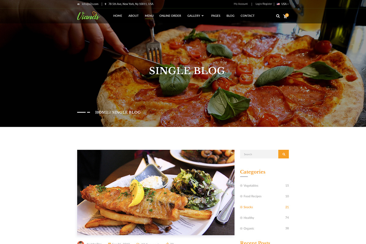 Viands Restaurant PSD Template, a Landing Page Template by Andit themes (Photo 19 of 20)