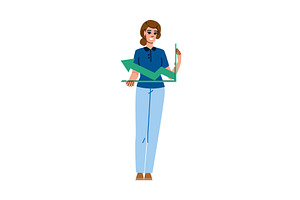 Businesswoman holding growing upward, a Finance Illustration by pikepicture