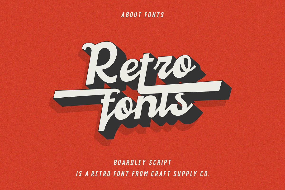 Boardley Script - Layered Font preview 3