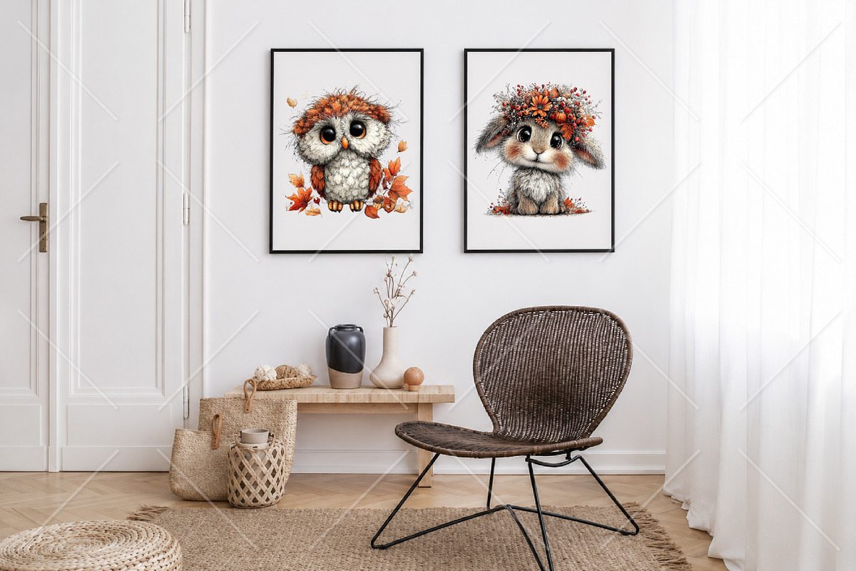 Whimsical Woodland Fall Animals PNG, a Seasonal Illustration by Canvas Craft (Photo 7 of 10)