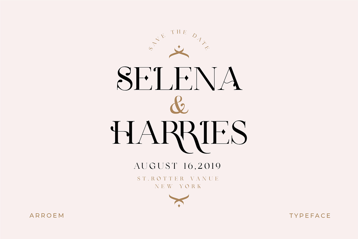 Arroem - Serif Display Font, a Serif Font by Vesvocrea (Photo 8 of 15)