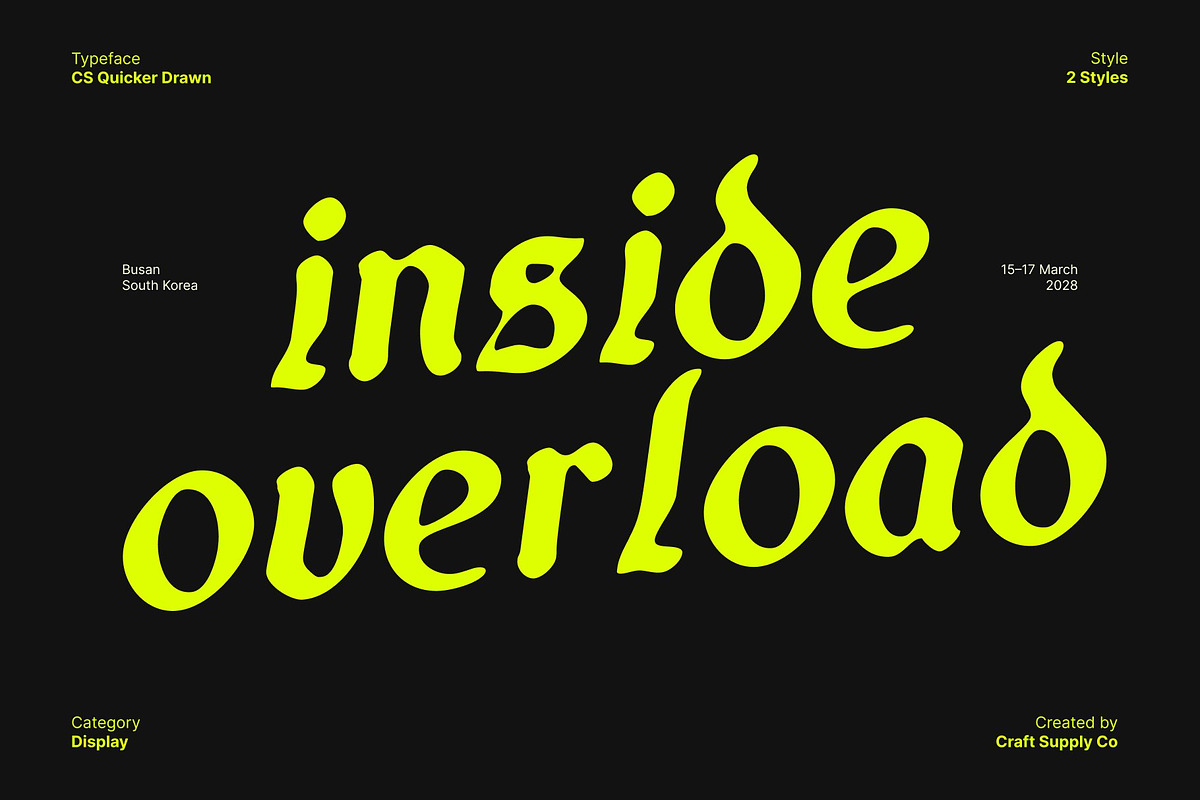 CS Quicker Drawn, a Blackletter Font by Craft Supply Co. (Photo 4 of 8)