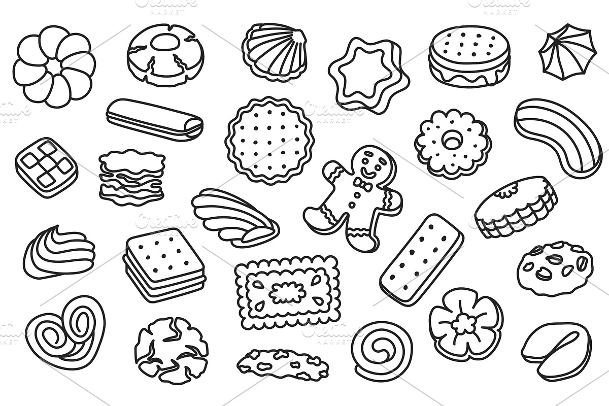 Biscuit doodle. Gingerbread man, an Object Illustration by winwin.art