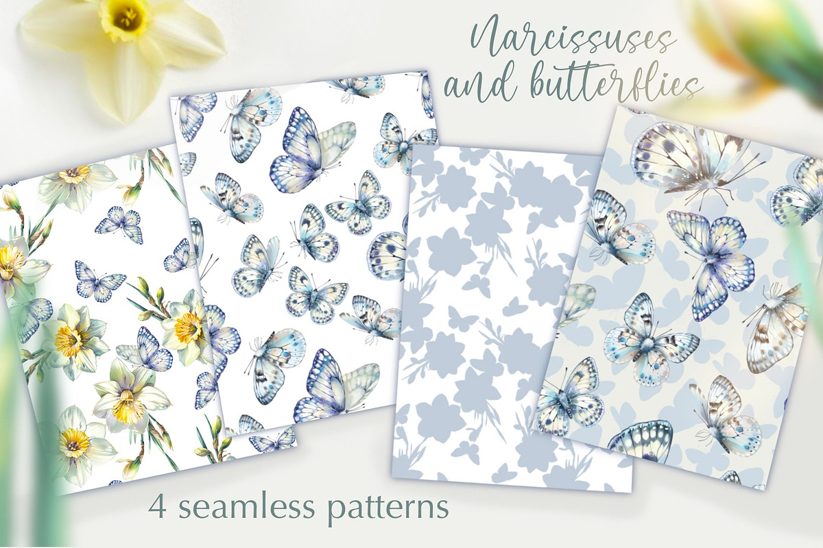 Narcissuses and Butterflies, an Illustration by Shabbypie (Photo 16 of 19)