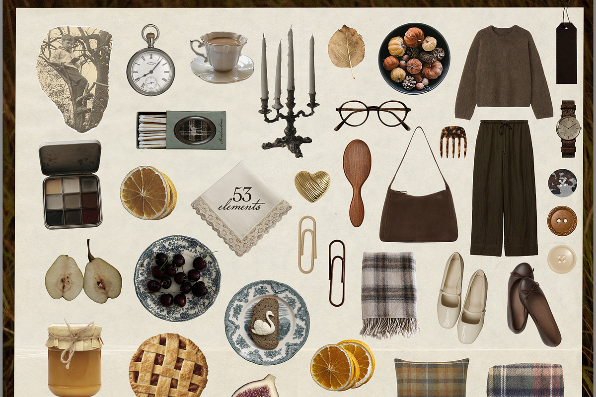 Meadowtime Autumn Collage Pack, an Object Graphic by lerinartstudio (Photo 4 of 9)