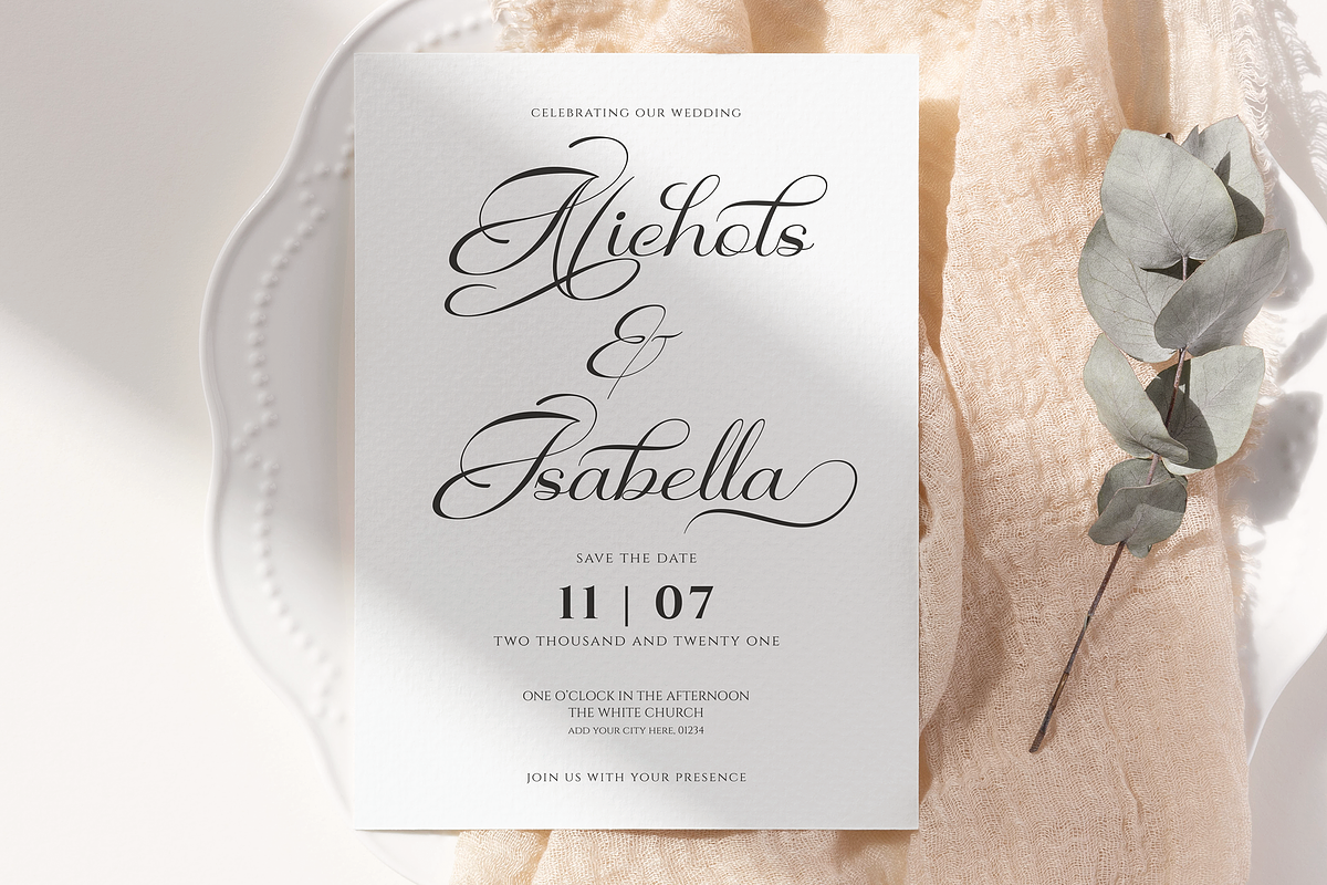 Musalina - Calligraphy Script Font, a Script Font by agnyhasyastudio (Photo 3 of 9)