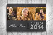 Graduation Invitation - Chalkboard, a Card Template by Nathan Knight Design (Thumbnail 2 of 3)