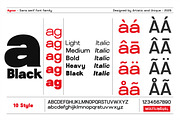 Agnar - Sans serif font family, a Font by Artistic & Unique (Thumbnail 2 of 14)