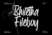 Bhiletha Fileboy, a Handwritten Font by Rahagita Studio (Thumbnail 1 of 8)