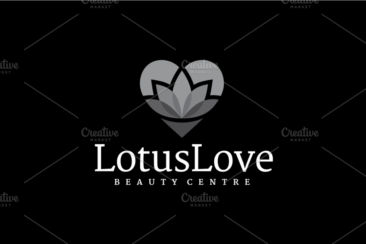 Lotus Love Floral Heart Spa Logo, a Branding & Logo Template by yopie (Photo 4 of 4)