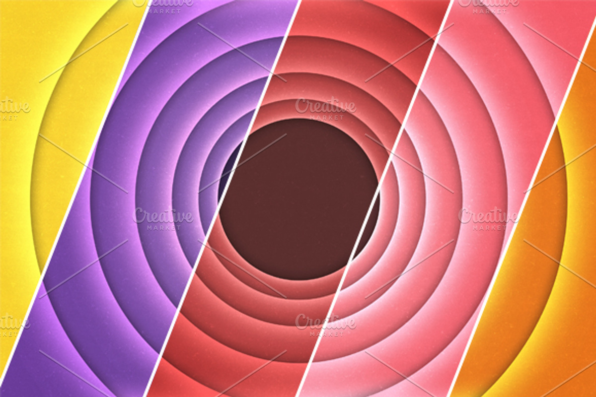 10 Circular Retro Backgrounds preview 2