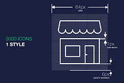Thin Icons Mega Bundle 3000+, an Icon by IconUncle (Thumbnail 6 of 7)