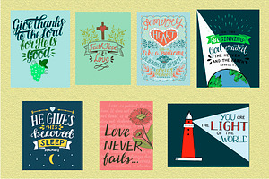 BUNDLE 62 Colorful BIBLE VERSES