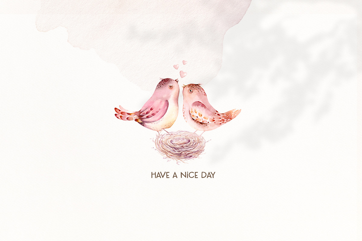 Watercolor spring birds collection, an Animal Illustration by Peace ART (Photo 12 of 12)