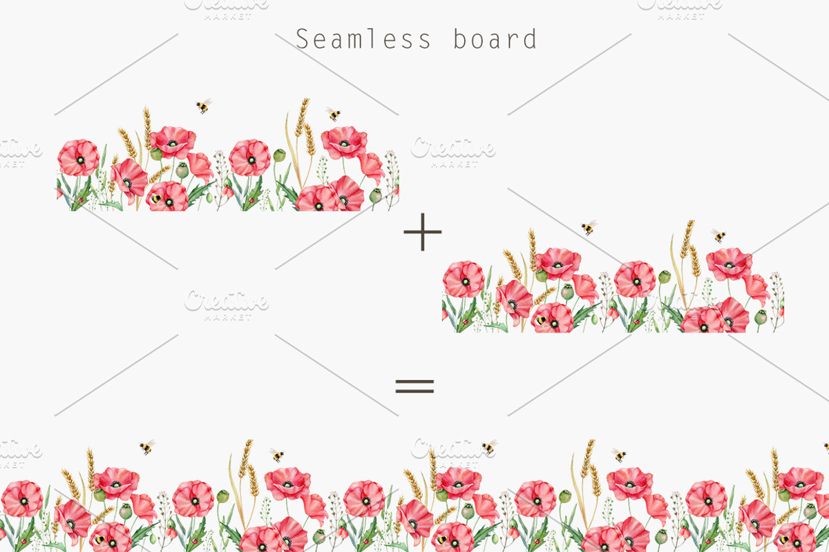 Poppies clipart Watercolor, an Illustration by Daryartsy (Photo 4 of 14)