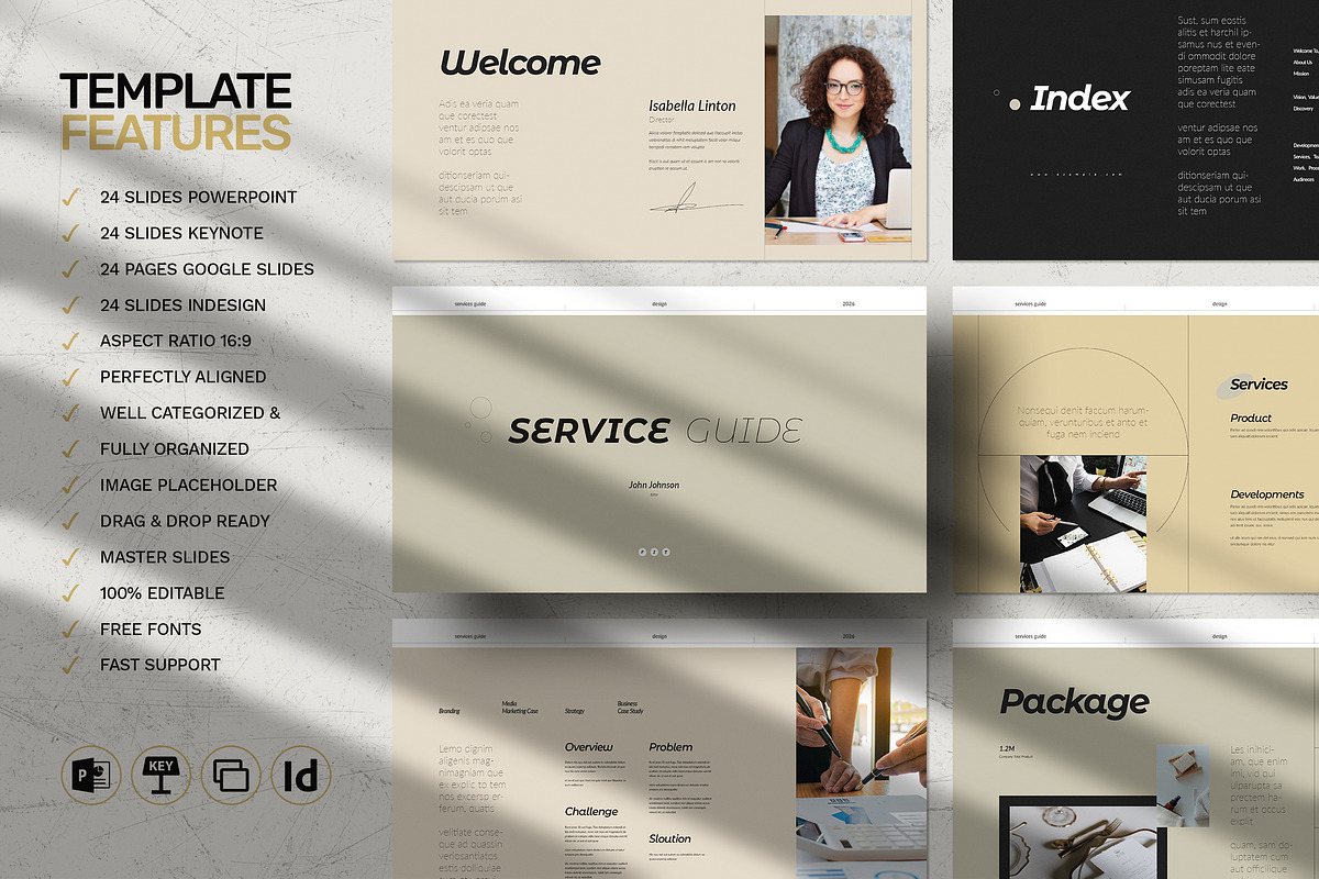 Services Guide Template, a Presentation Template by White Graphic (Photo 2 of 8)