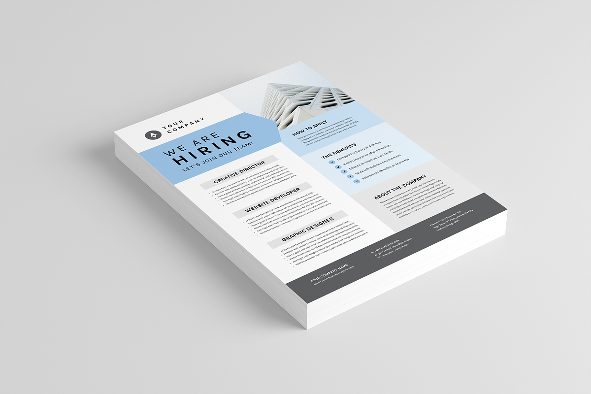 We Are Hiring Flyer, a Flyer Template by Leaflove (Photo 2 of 5)