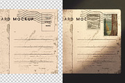 Vintage Postcard with Postage Stamps, an Advertising Mockup by Custom Scene (Thumbnail 11 of 11)