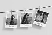 Polaroid Photo Mockup on Rope, a Product Mockup by graphypix (Thumbnail 3 of 4)