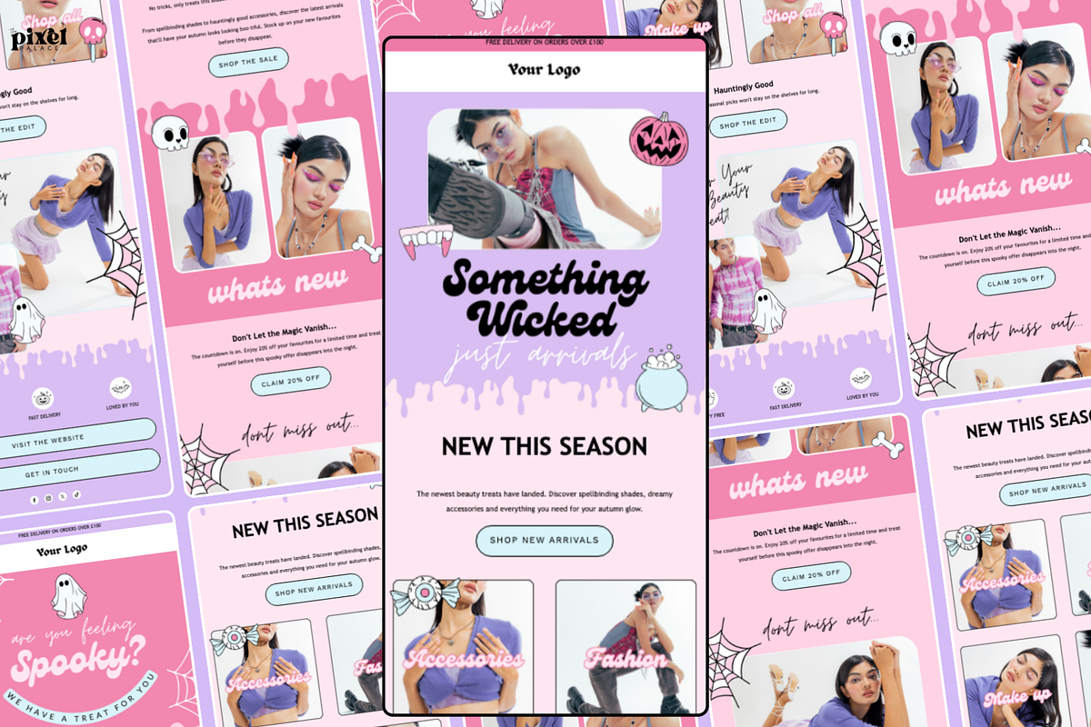 Halloween Mailchimp Email Newsletter, an Email Template by The Pixel Palace (Photo 4 of 9)