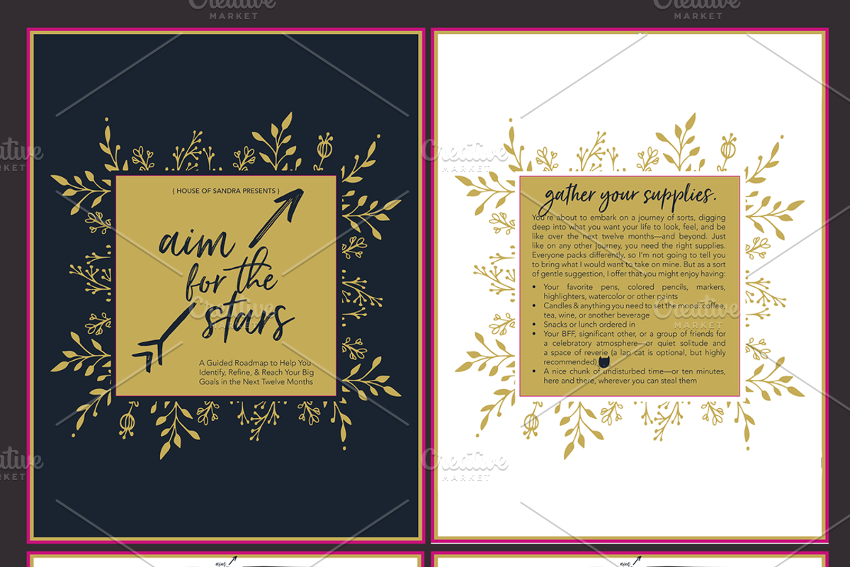 Aim for the Stars Goal Planner, a Stationery Template by Just Lovely Design (Photo 3 of 3)