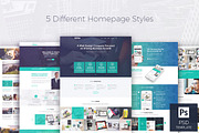 Rider - Business PSD Template, an App Template by Wisely Themes (Thumbnail 2 of 5)