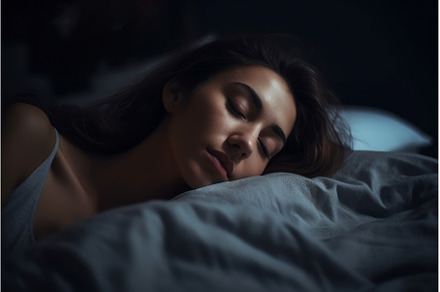 Woman sleeping sweet. Generate Ai, a Person Photo by Ylivdesign
