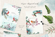 Woodland Christmas Clipart, an Animal Illustration by Twigs and Twine (Thumbnail 6 of 11)