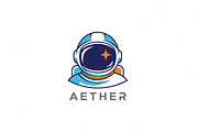Aether Astronaut Logo, a Branding & Logo Template by Logocreative (Thumbnail 1 of 2)