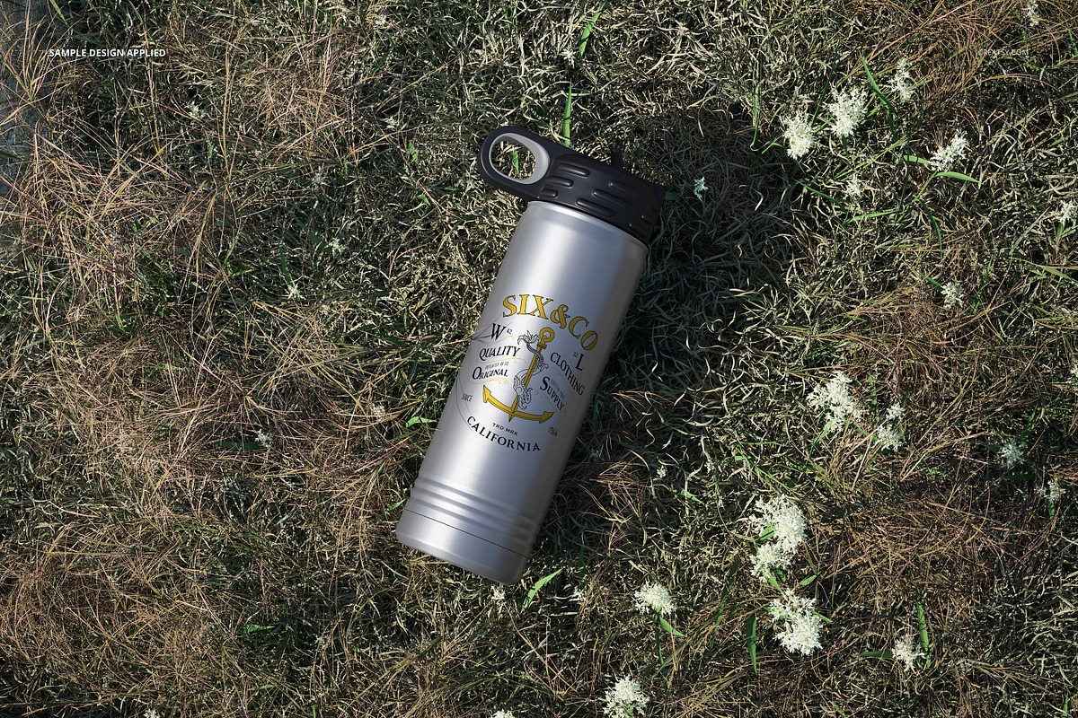 S. Steel 20 oz. Water Bottle Mockup, a Product Mockup by creatsy5 (Photo 8 of 12)