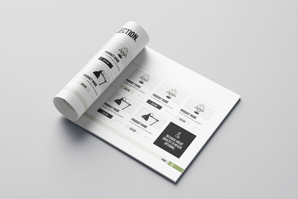 Square Product Catalog Template, a Brochure Template by Spark_Creative (Photo 8 of 15)