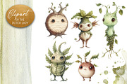 Botanical Creatures Clipart Set, a Decorative Illustration by The Dutch Lady Designs (Thumbnail 6 of 7)