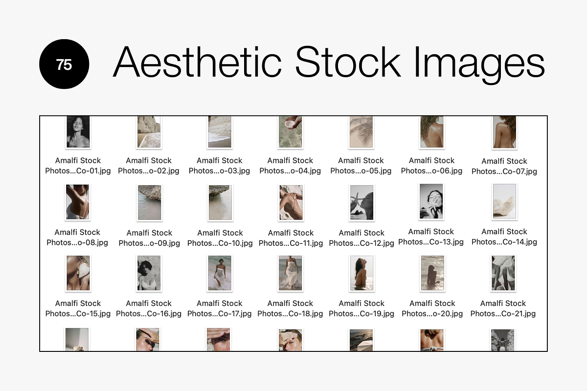 Amalfi Coast Aesthetic Stock Images, a Beauty & Fashion Photo by Digital Asset Co (Photo 4 of 8)
