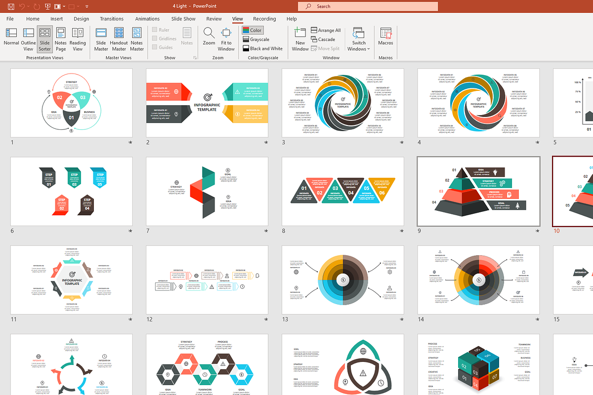 Modern Presentation Template, a Presentation Template by Infographics project (Photo 4 of 12)