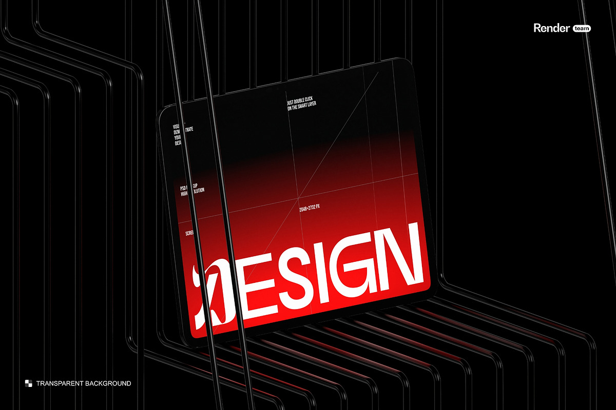 iPad Mockup Set, an iPad Mockup by Renderteam (Photo 8 of 11)